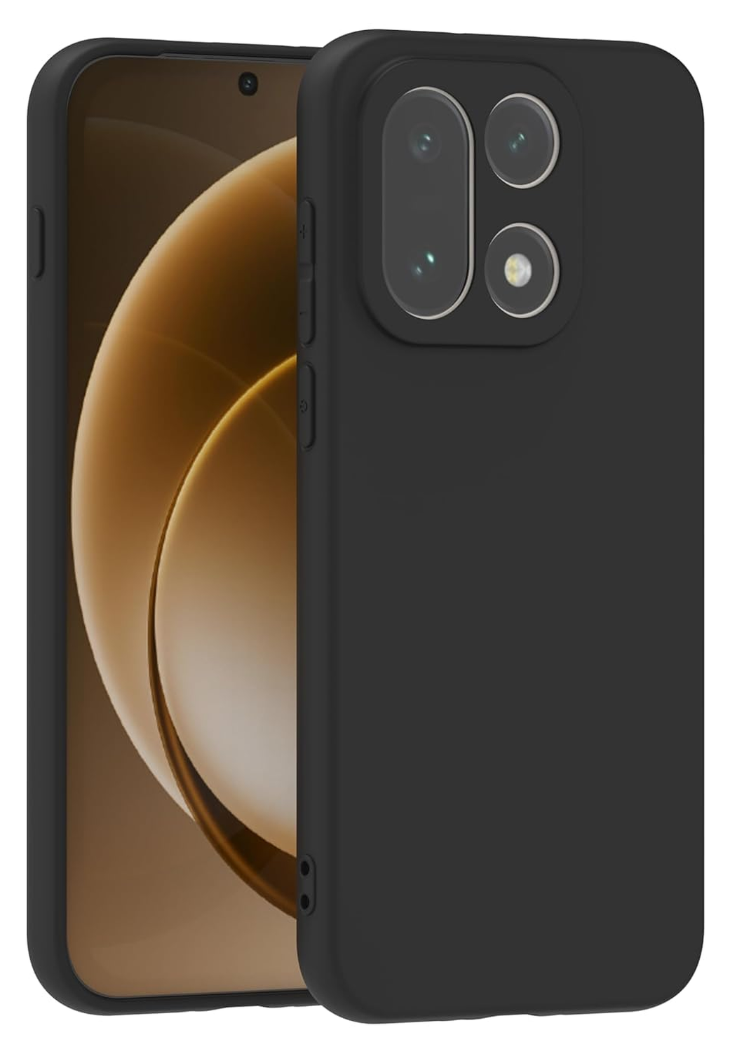 OnePlus 15 Hoesje Dun TPU Back Cover Matte Zwart afbeelding 1