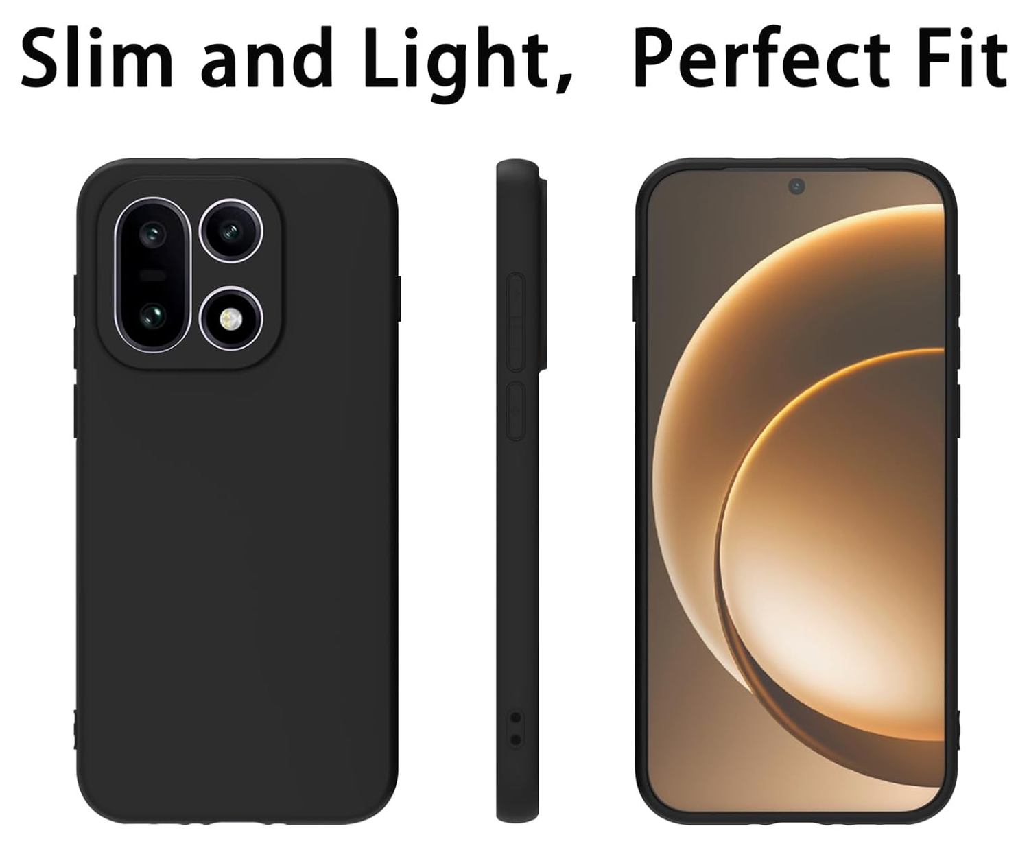 OnePlus 15 Hoesje Dun TPU Back Cover Matte Zwart afbeelding 5