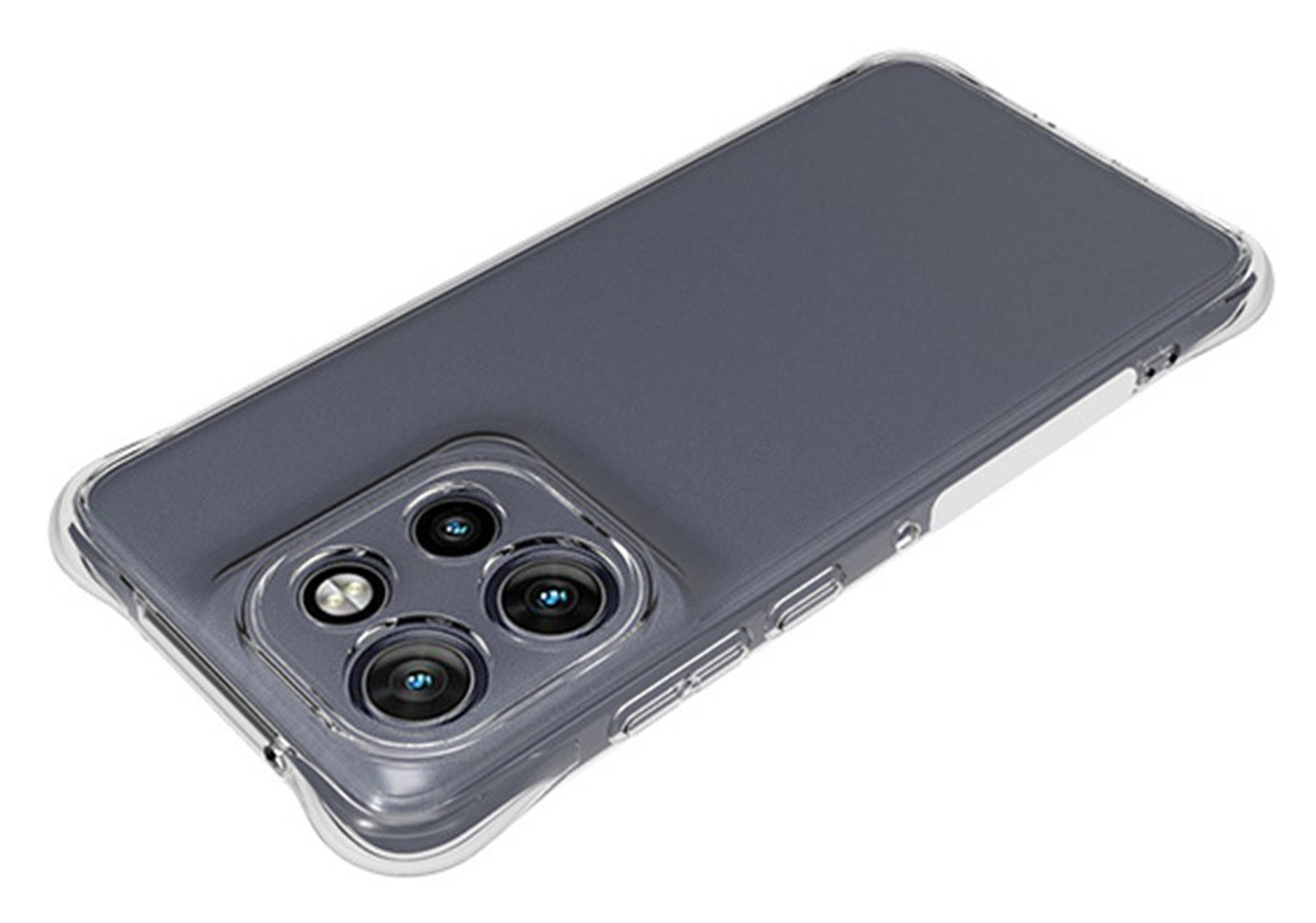 Motorola Edge 60 Neo Hoesje Schokbestendig en Dun TPU Back Cover Transparant afbeelding 4