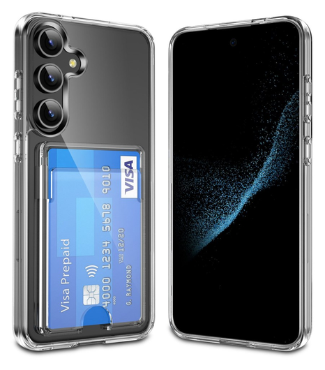 Samsung Galaxy S26 Plus Hoesje Dun TPU met Pasjeshouder Back Cover Transparant afbeelding 1