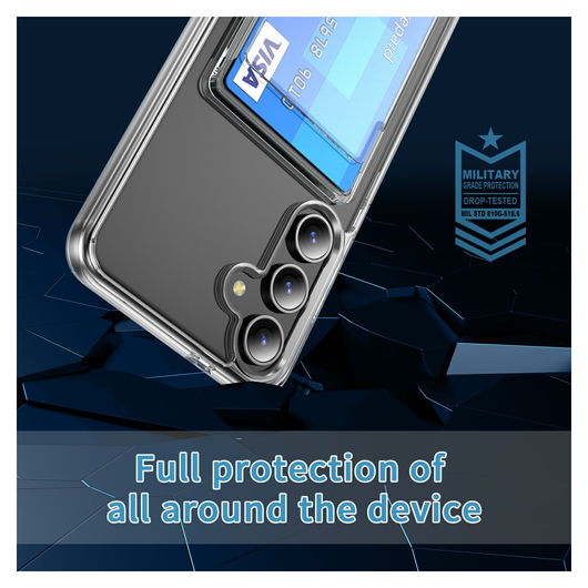 Samsung Galaxy S26 Plus Hoesje Dun TPU met Pasjeshouder Back Cover Transparant afbeelding 4