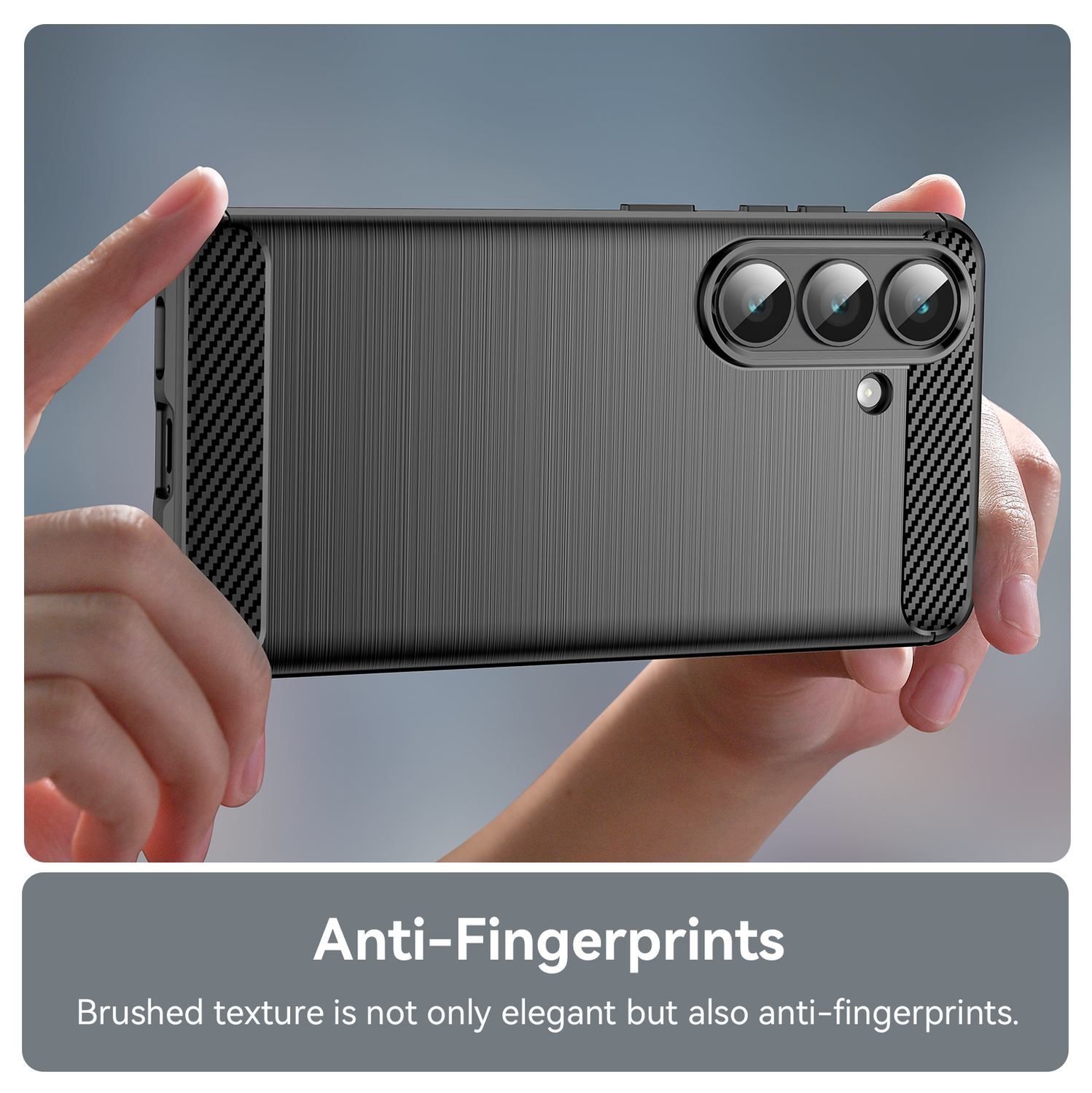 Samsung Galaxy S26 Hoesje Geborsteld TPU Flexibele Back Cover Zwart afbeelding 7