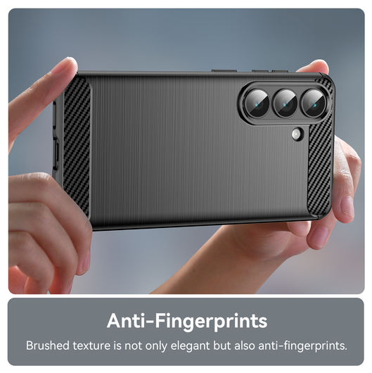 Samsung Galaxy S26 Hoesje Geborsteld TPU Flexibele Back Cover Zwart afbeelding 7