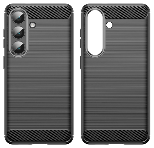 Samsung Galaxy S26 Plus Hoesje Geborsteld TPU Flexibele Back Cover Zwart afbeelding 7