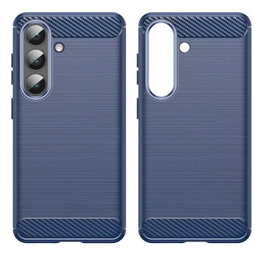 Samsung Galaxy S26 Plus Hoesje Geborsteld TPU Flexibele Back Cover Blauw afbeelding 7