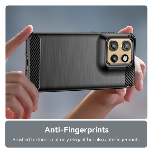 Motorola Edge 60 Neo Hoesje Geborsteld TPU Flexibele Back Cover Zwart afbeelding 6