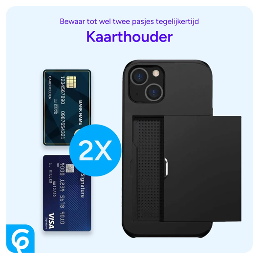 Samsung Galaxy S26 Ultra Hoesje met Slider Kaarthouder Back Cover Zwart afbeelding 9