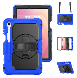 Samsung Galaxy Tab S11 Hoes met Screen Protector en Handriem Blauw