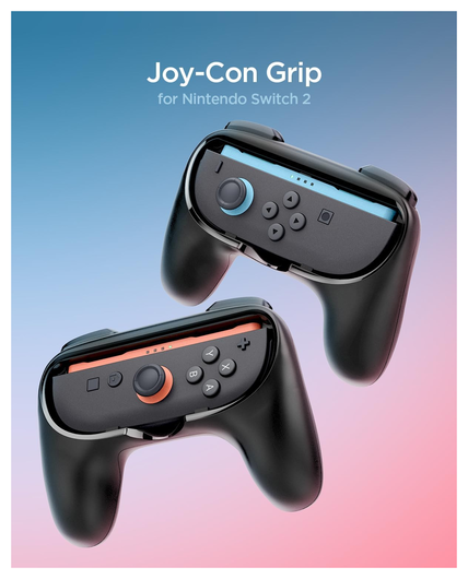 Spigen NS100 Nintendo Switch 2 Joy-Con Controller Grip 2-Pack (Zwart) afbeelding 2