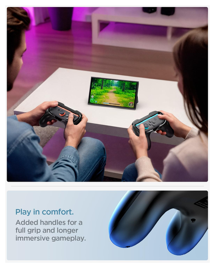 Spigen NS100 Nintendo Switch 2 Joy-Con Controller Grip 2-Pack (Zwart) afbeelding 4