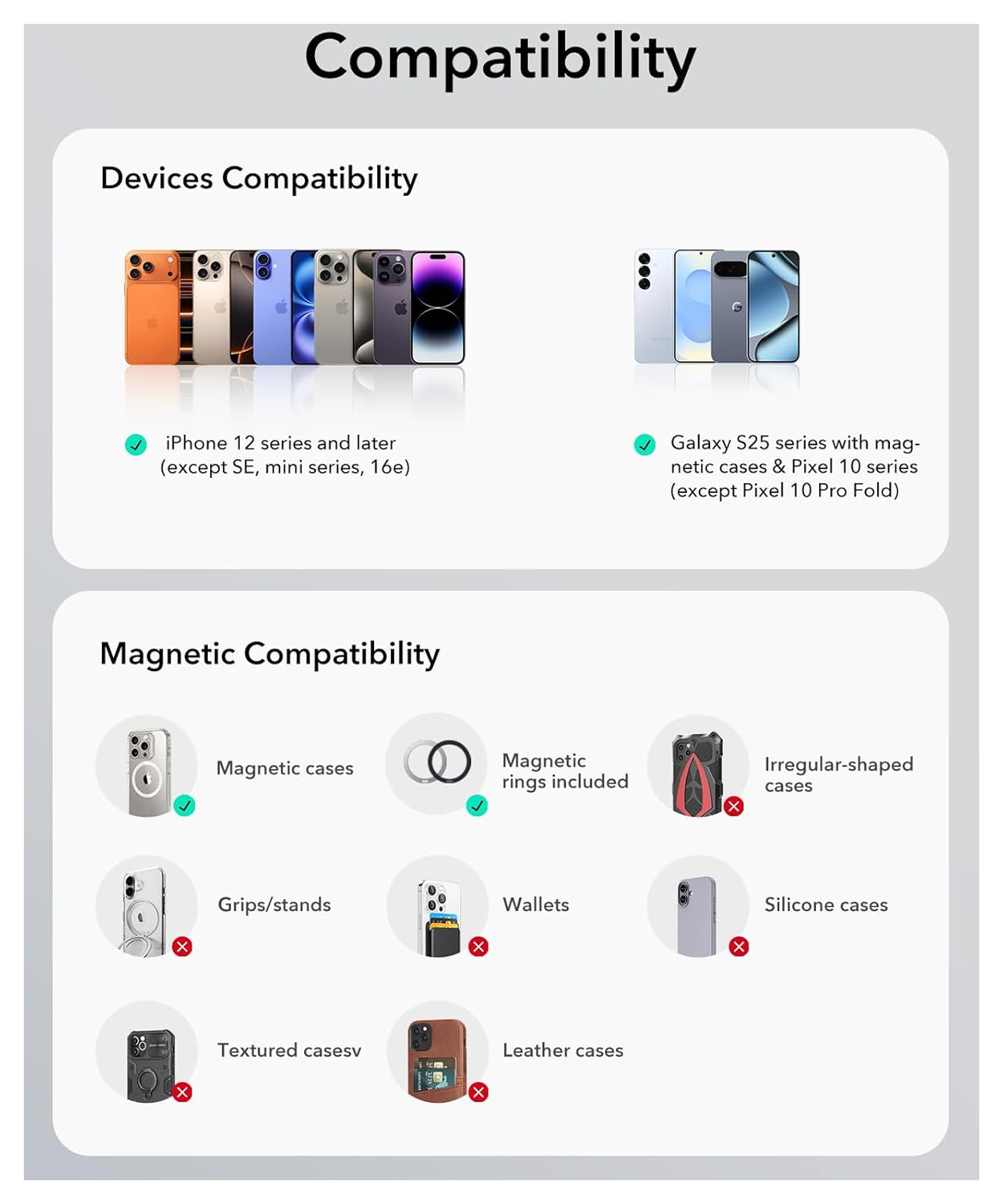 ESR OmniLock MagSafe Dashboard/Raam Telefoonhouder Auto Zwart afbeelding 9