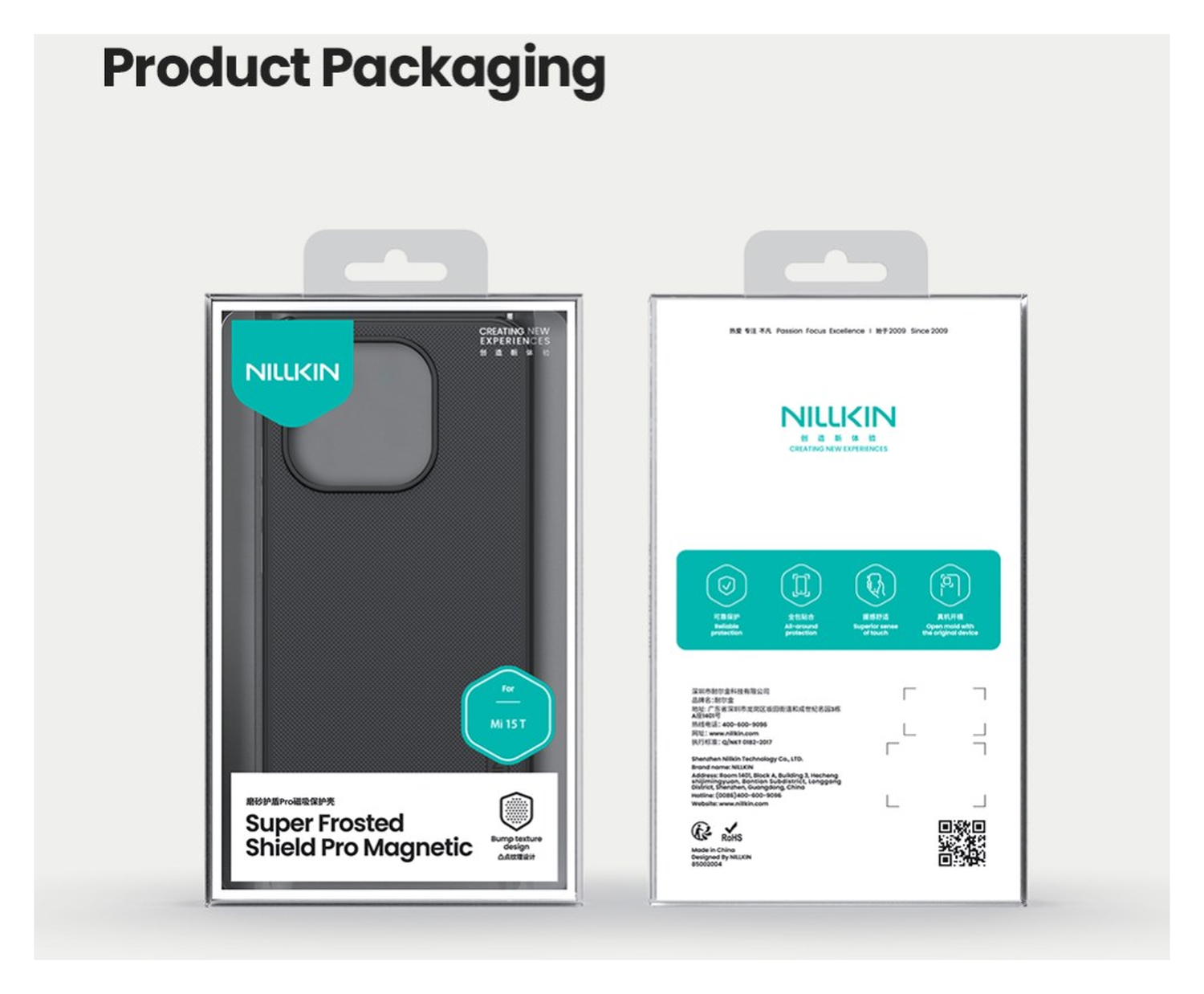 Nillkin Frosted Shield Xiaomi 15T Hoesje MagSafe Back Cover Zwart afbeelding 12