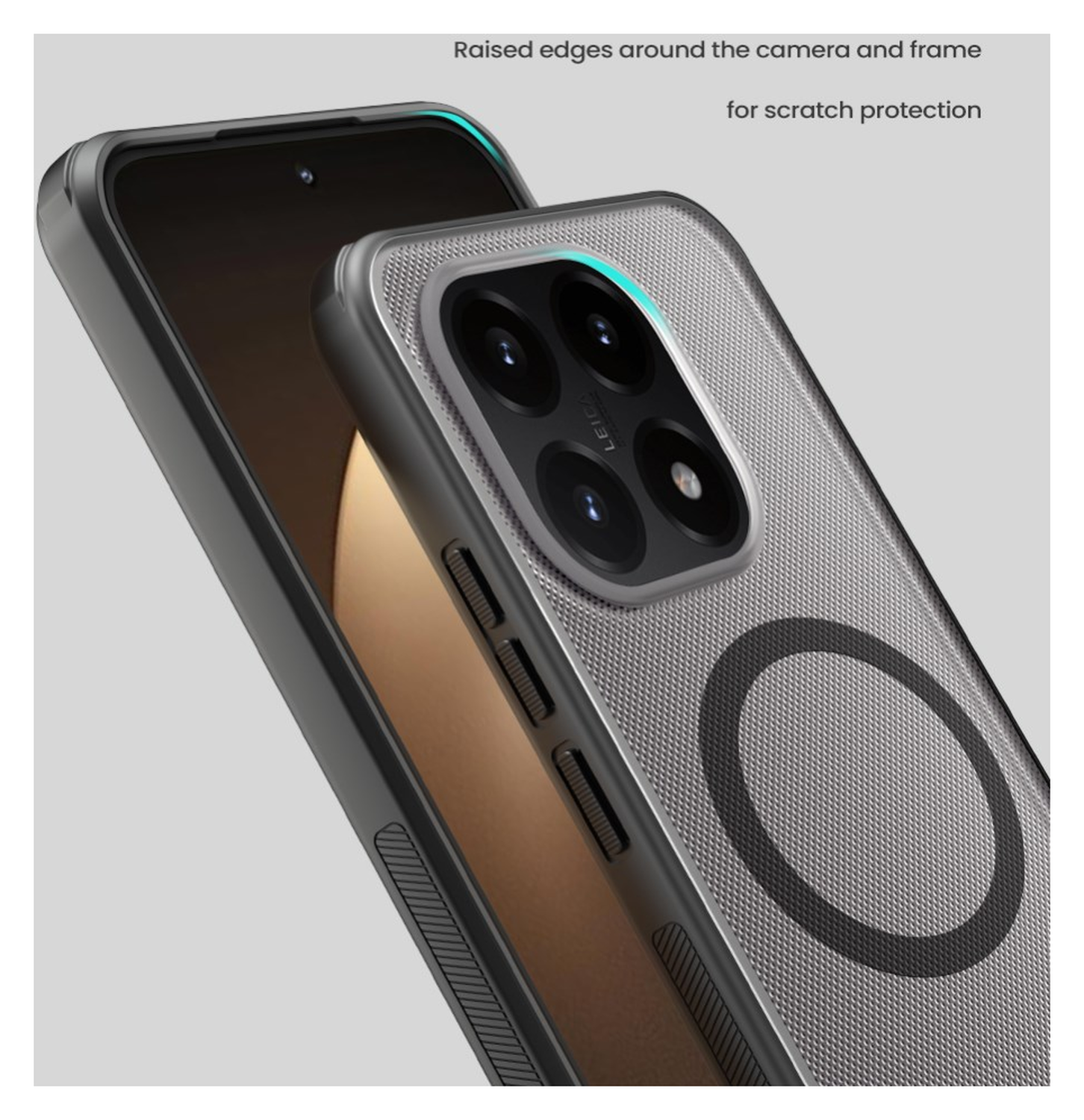 Nillkin Frosted Shield Xiaomi 15T Hoesje MagSafe Back Cover Transparant Zwart afbeelding 5