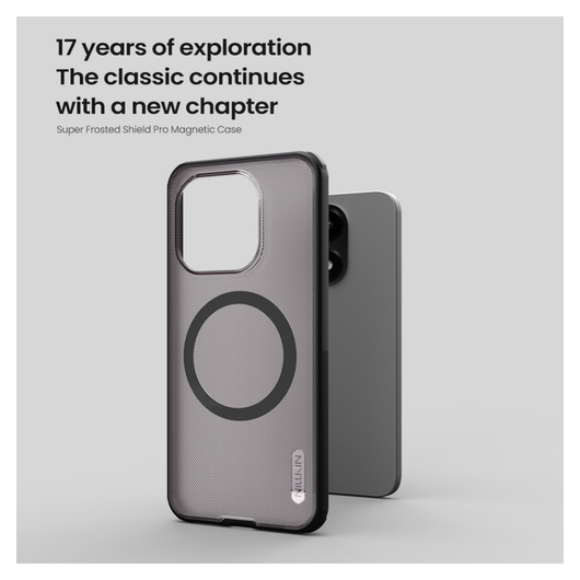 Nillkin Frosted Shield Xiaomi 15T Hoesje MagSafe Back Cover Transparant Zwart afbeelding 6