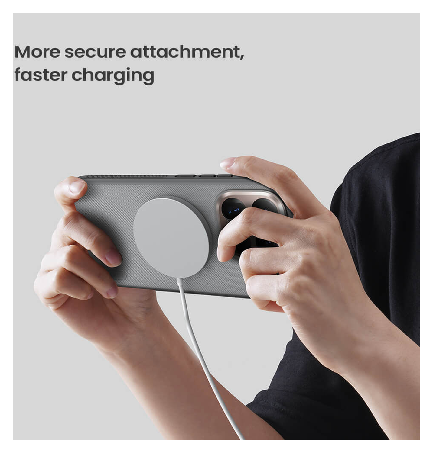 Nillkin Frosted Shield Xiaomi 15T Pro Hoesje MagSafe Transparant Zwart afbeelding 5