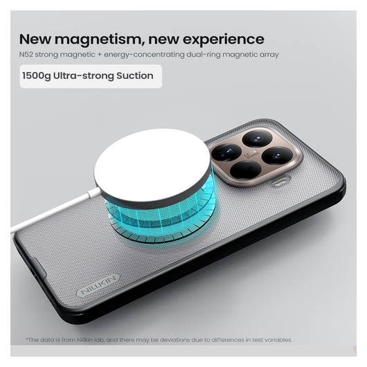 Nillkin Frosted Shield Xiaomi 15T Pro Hoesje MagSafe Transparant Zwart afbeelding 3