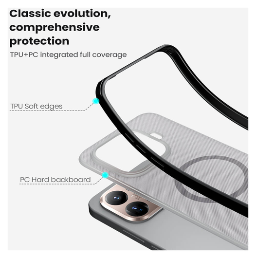 Nillkin Frosted Shield Xiaomi 15T Pro Hoesje MagSafe Transparant Zwart afbeelding 6