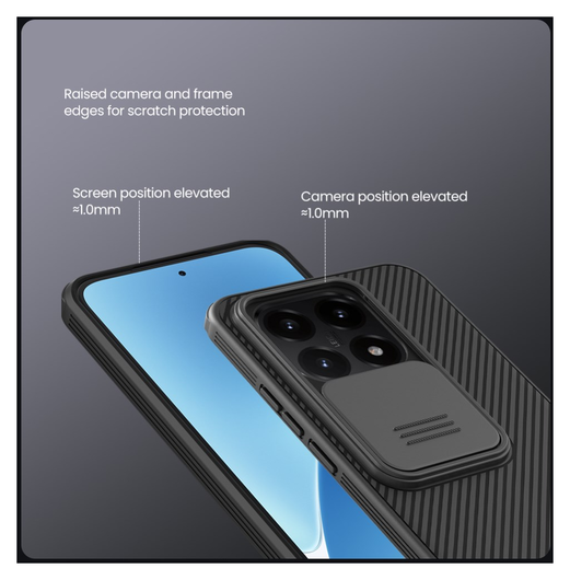 Nillkin CamShield Xiaomi 15T Hoesje Camera Slider Back Cover Zwart afbeelding 9