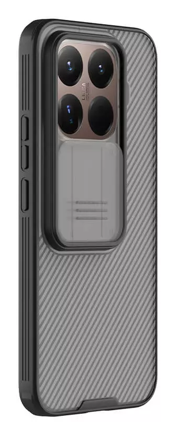 Nillkin CamShield Xiaomi 15T Pro Hoesje Camera Slider Transparant Zwart afbeelding 2