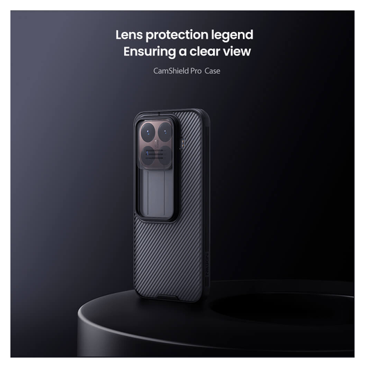 Nillkin CamShield Xiaomi 15T Pro Hoesje Camera Slider Transparant Zwart afbeelding 4