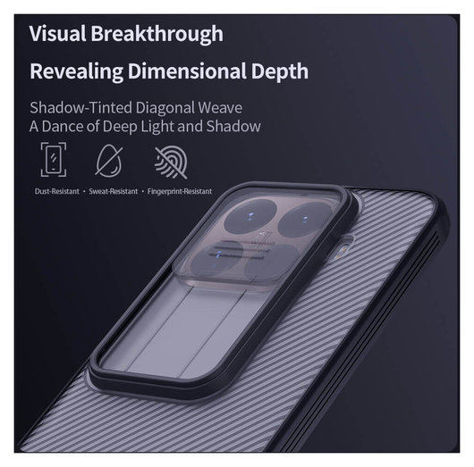 Nillkin CamShield Xiaomi 15T Pro Hoesje Camera Slider Transparant Zwart afbeelding 10