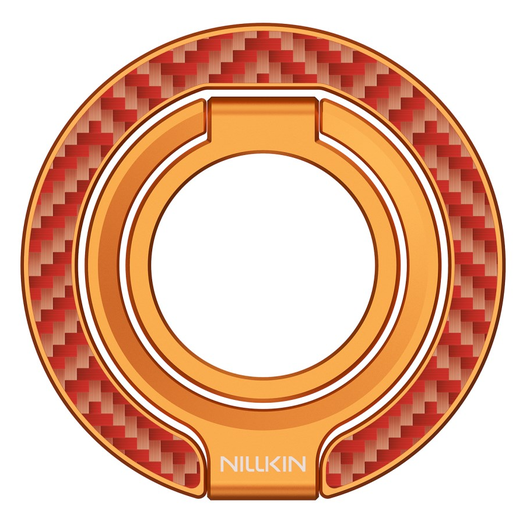 Nillkin FiberSnap MagSafe Ring Houder Standaard Aramidevezel Oranje afbeelding 15