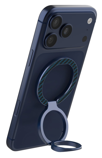 Nillkin FiberSnap MagSafe Ring Houder Standaard Aramidevezel Blauw afbeelding 2