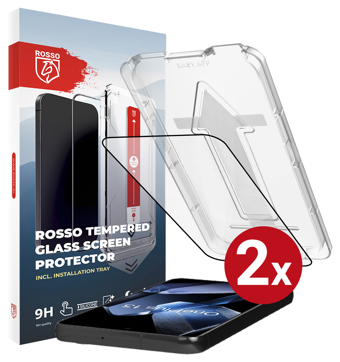 Rosso OnePlus 13 Tempered Glass Installatietray Dust Removal (2-Pack) afbeelding 11