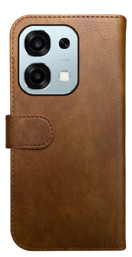 Rosso Element Oppo A6 Pro Hoesje Book Case Wallet Bruin afbeelding 2