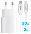 Originele Samsung Power Adapter met 20W Buddi Flex Lightning Kabel 2M Wit afbeelding 1