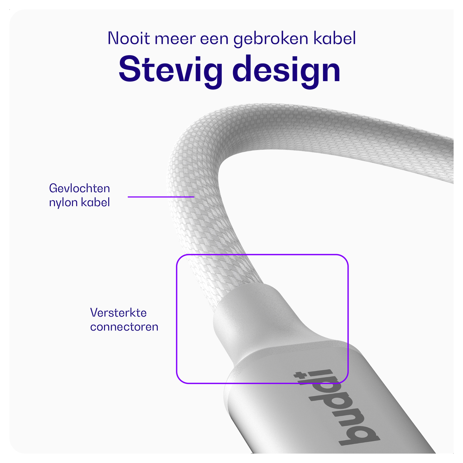 Originele Apple 20W USB-C Oplader met Buddi Lightning Kabel 2M Wit afbeelding 5