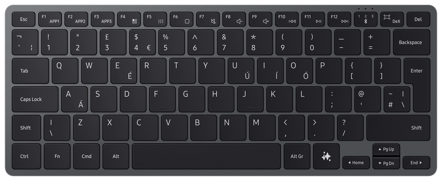 Origineel Samsung Galaxy Smart Keyboard QWERTY Toetsenbord Zwart afbeelding 1