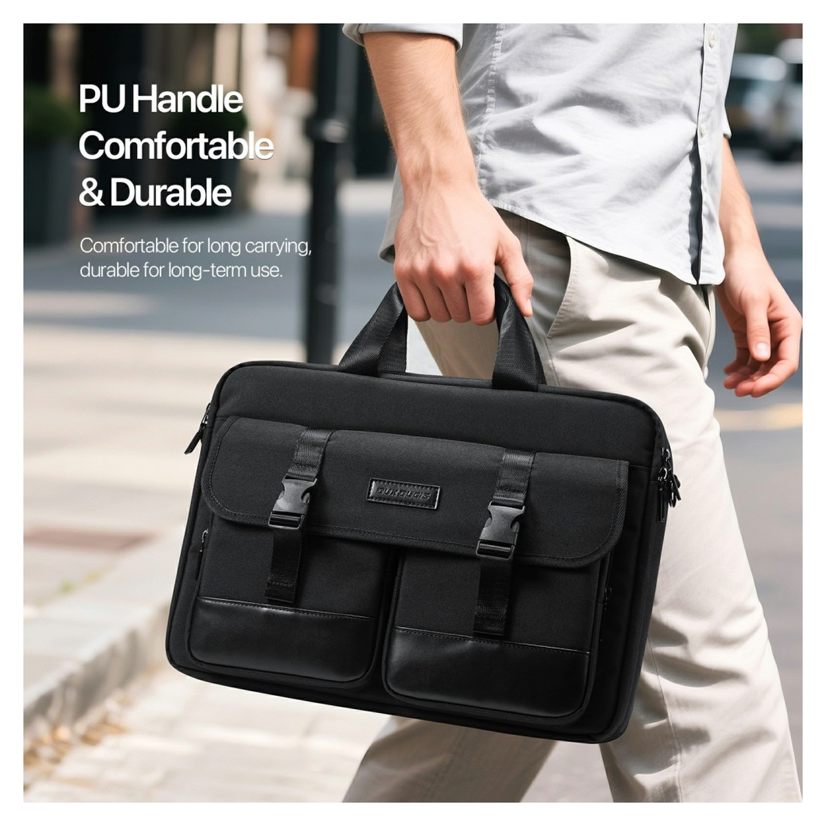Dux Ducis Edge Laptop Business Schouder Tas 14–15.4 inch Zwart afbeelding 10