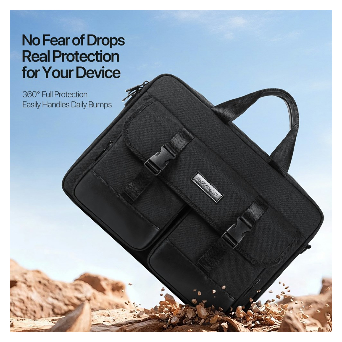 Dux Ducis Edge Laptop Business Schouder Tas 14–15.4 inch Zwart afbeelding 8