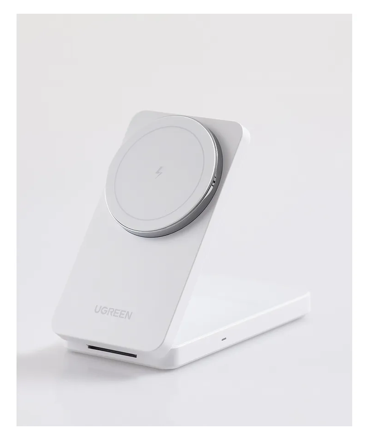 UGREEN 2-in-1 20W Draadloze MagSafe Oplader Smartphone & AirPods Wit afbeelding 3