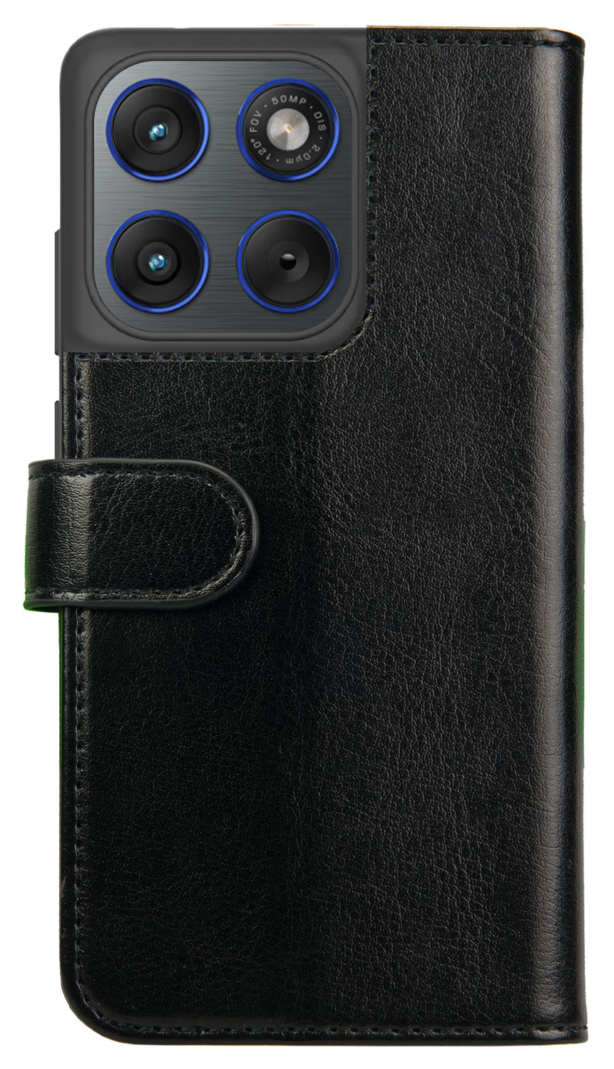 Rosso Element Motorola Edge 70 Hoesje Book Case Wallet Zwart afbeelding 2