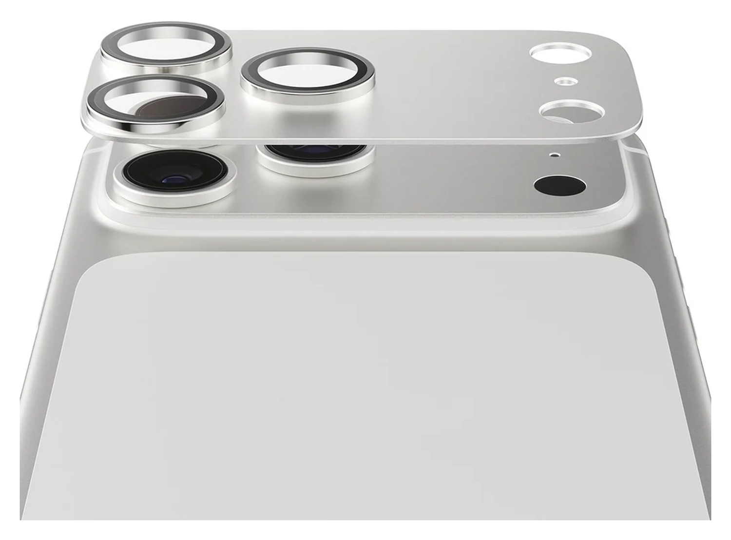 PanzerGlass Fender iPhone 17 Pro Max Camera Lens Protector Tempered Glass Zilver afbeelding 2