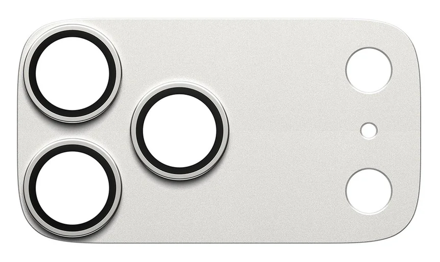 PanzerGlass Fender iPhone 17 Pro Max Camera Lens Protector Tempered Glass Zilver afbeelding 3