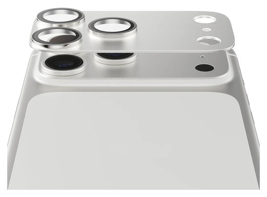 PanzerGlass Fender iPhone 17 Pro Max Camera Lens Protector Tempered Glass Zilver afbeelding 2