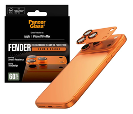PanzerGlass Fender iPhone 17 Pro Max Camera Lens Protector Tempered Glass Oranje afbeelding