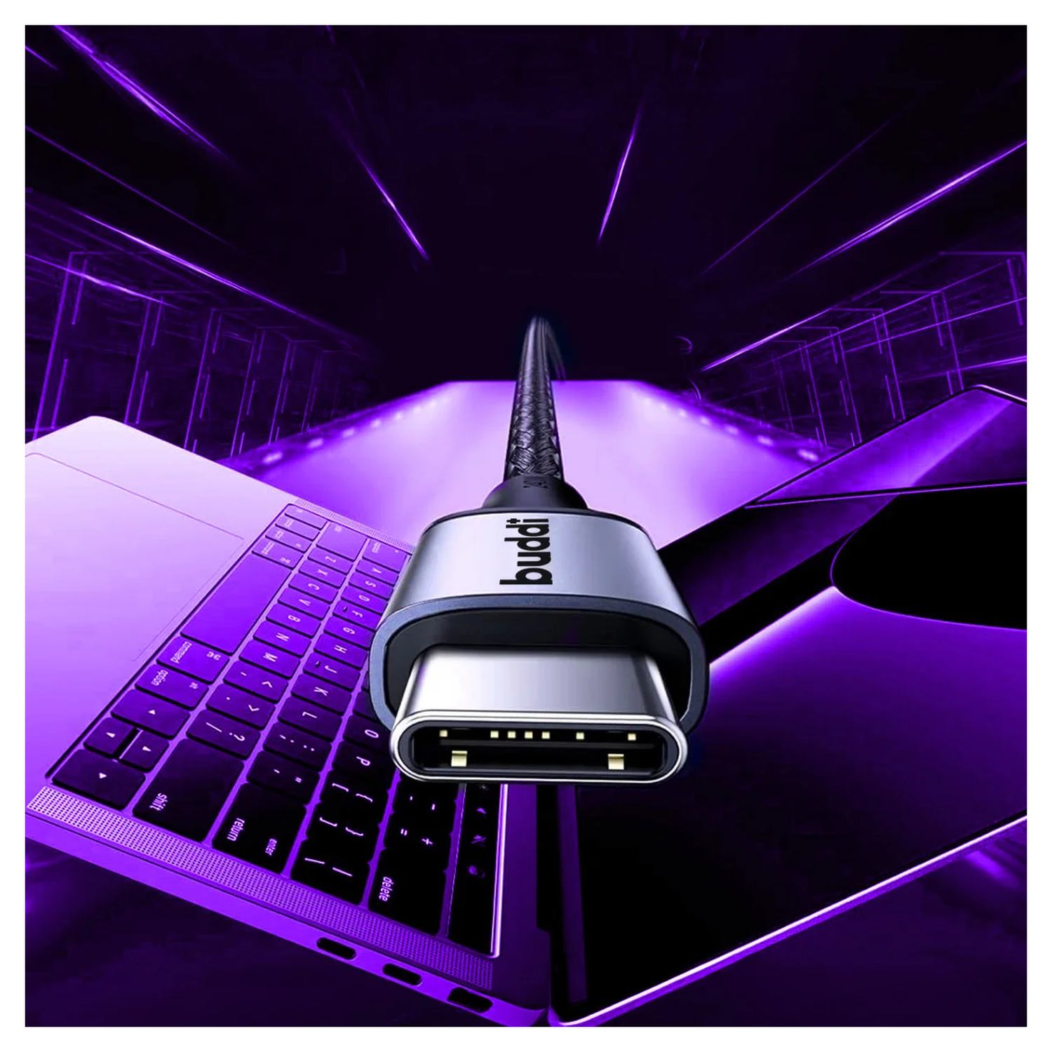 Buddi Go Compacte Powerbank 5.000 mAh met Buddi Flex 30cm USB-C Kabel 60W Zwart afbeelding 14