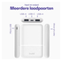 Buddi Go Compacte Powerbank 5.000 mAh met Buddi Flex 30cm USB-C Kabel 60W Wit afbeelding 6