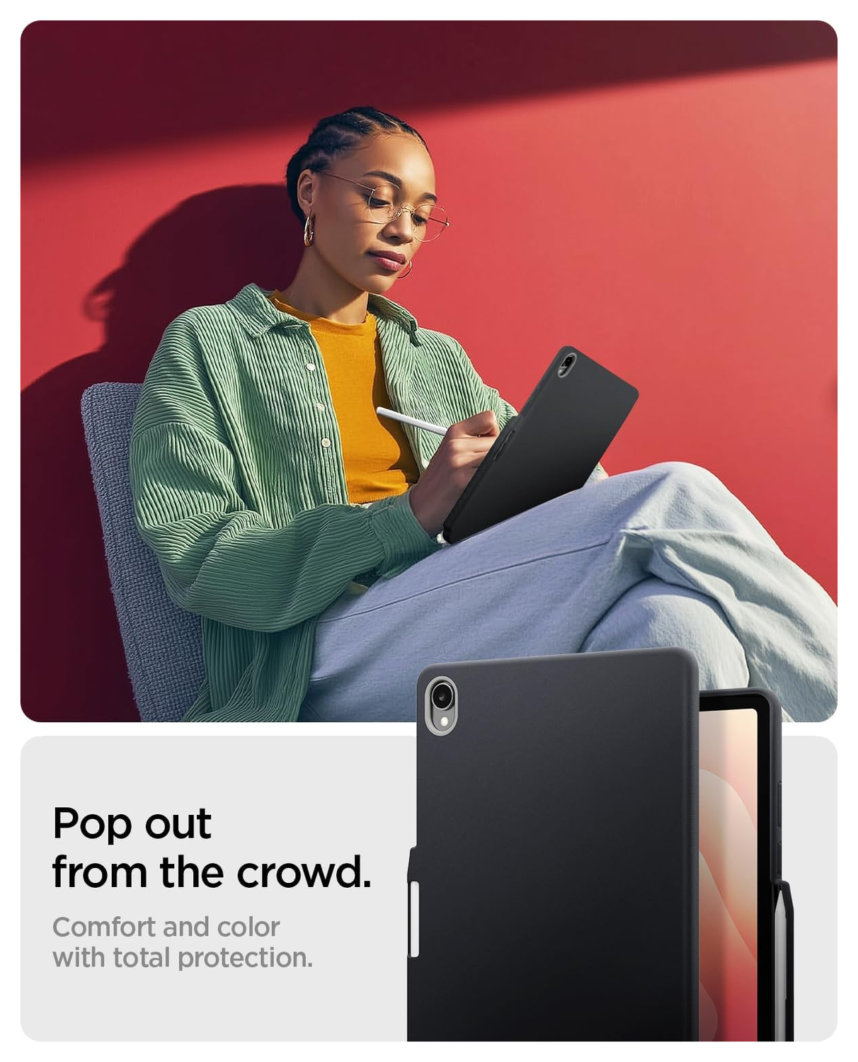 Spigen Nano Pop Samsung Galaxy Tab S11 Hoes Back Cover Zwart afbeelding 2