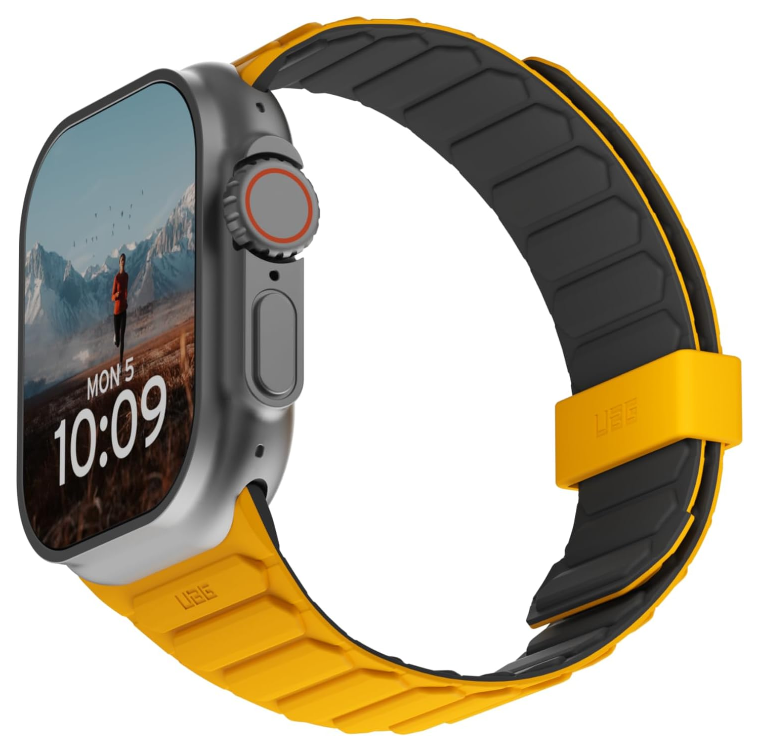 UAG Pathfinder - Apple Watch Band 1-11/SE/Ultra - 49/46/45/44/42MM - Geel/Zwart afbeelding 4