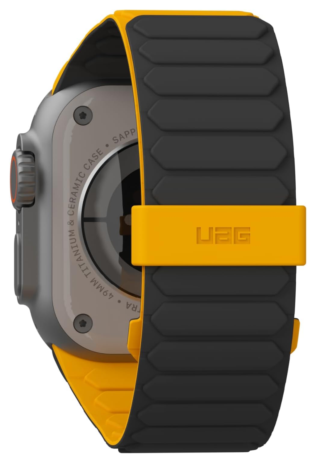 UAG Pathfinder - Apple Watch Band 1-11/SE/Ultra - 49/46/45/44/42MM - Geel/Zwart afbeelding 6