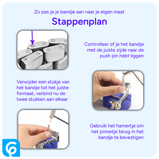 SBG Horlogeband Pin Verwijderaar - Horloge Reparatie Kit voor Smartwatch Bandjes afbeelding 4