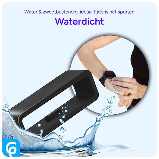 SBG Horlogeband Lussen - Vervangende Smartwatch Houders Set (6 Stuks) Zwart afbeelding 3