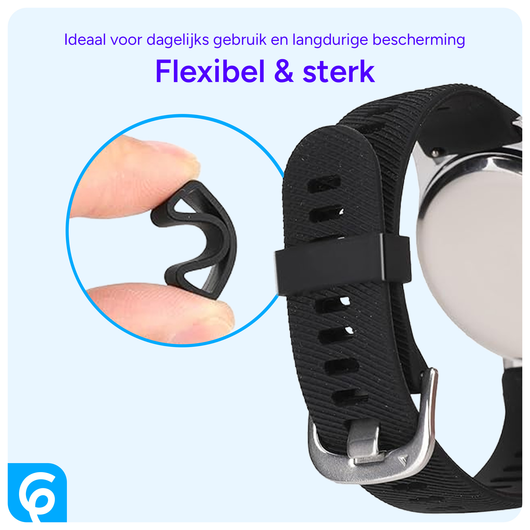 SBG Horlogeband Lussen - Vervangende Smartwatch Houders Set (6 Stuks) Zwart afbeelding 4