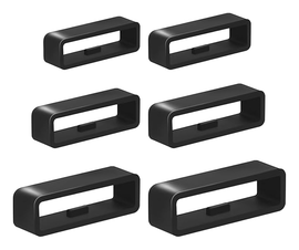 SBG Horlogeband Lussen - Vervangende Smartwatch Houders Set (6 Stuks) Zwart afbeelding