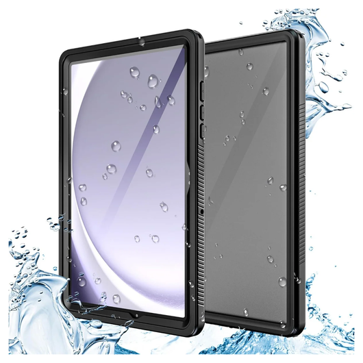 Samsung Galaxy Tab A11 Plus Hoes Waterdicht Full Protect Cover IP68 Zwart afbeelding 7